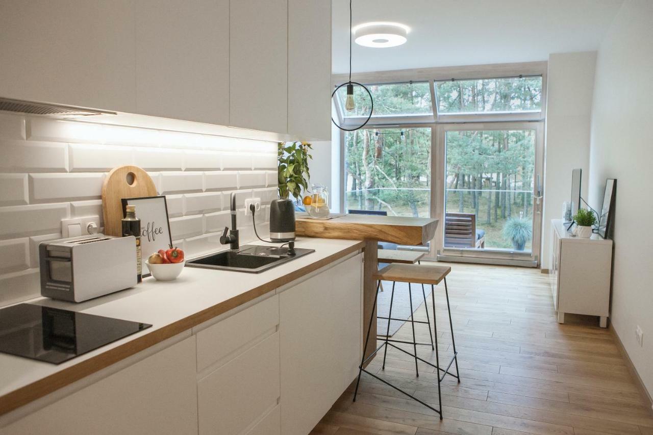 New Scandinavian Style Apartment In Nida Luaran gambar